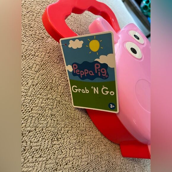 Peppa Pig Pink Character‎ Lunch Box Container Kids Storage Case with Handle - Picture 4 of 4